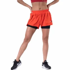 3" 2-IN 1 Woven Short LBR Orange