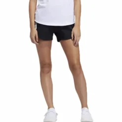 3 Stripe Woven Gym Short Black / Black