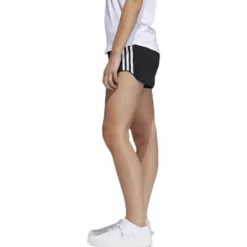 3 Stripe Woven Gym Short Black / Black