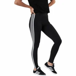 3 Stripes Leggings Black / White