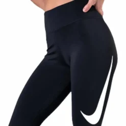 7/8 Swoosh Run Tight Black