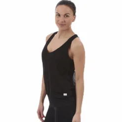 Actilove Solid Tank Top Black