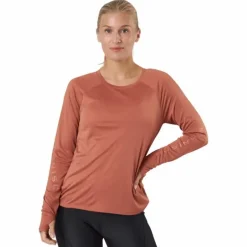 Active Logo Long Sleeve Copper Brown