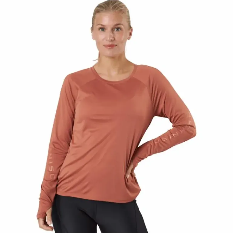 Active Logo Long Sleeve Copper Brown