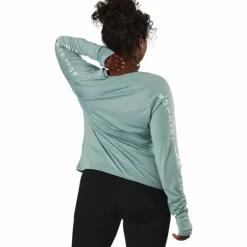 Active Logo Long Sleeve Silver Blue