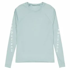Active Logo Long Sleeve Silver Blue