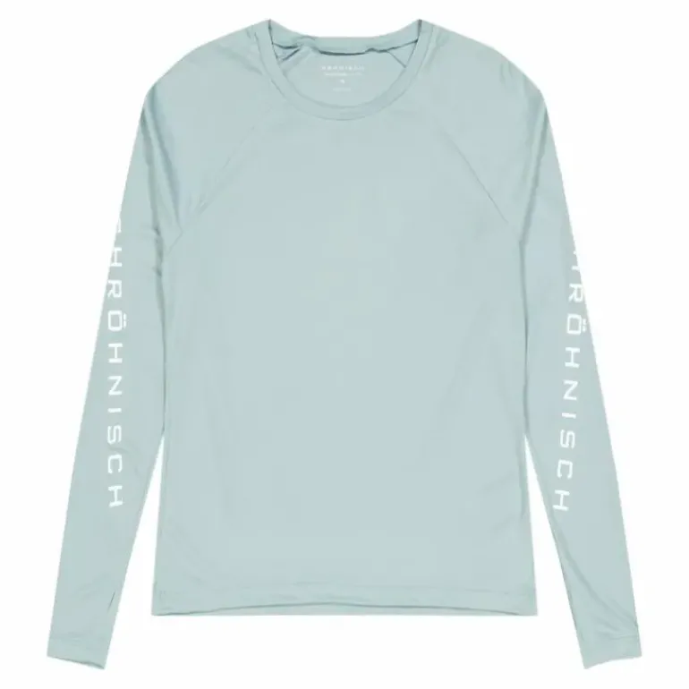 Active Logo Long Sleeve Silver Blue