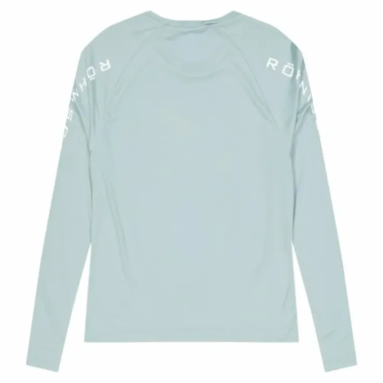 Active Logo Long Sleeve Silver Blue
