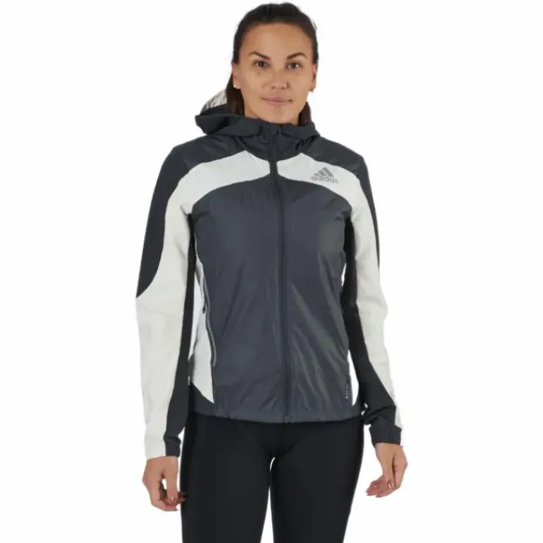 Adidas Marathon Jacket Ocean P.Blue Women Grey Six / Wonder White