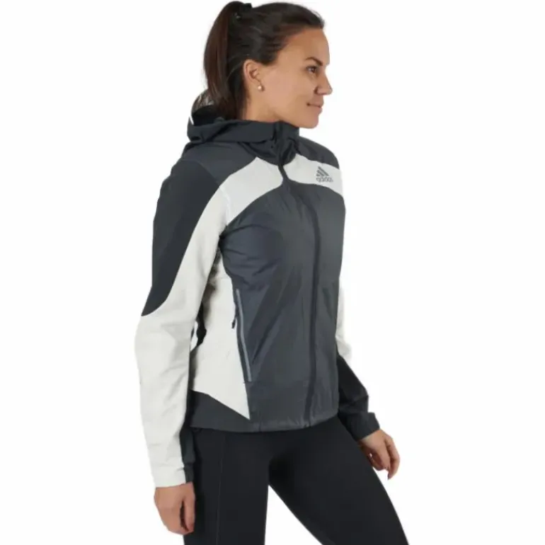 Adidas Marathon Jacket Ocean P.Blue Women Grey Six / Wonder White