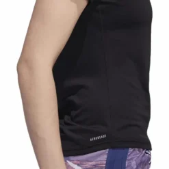 Adidas Run 3 Stripes Tee Women Black