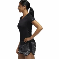Adidas Run It Short Sleeve Tee Women Black