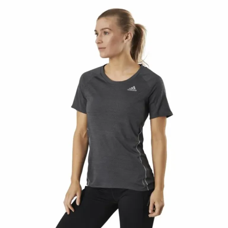 Adidas Runner Tee Women Grey Six