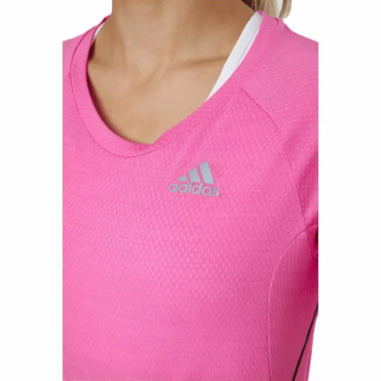Adidas Runner Tee Women Screaming Pink