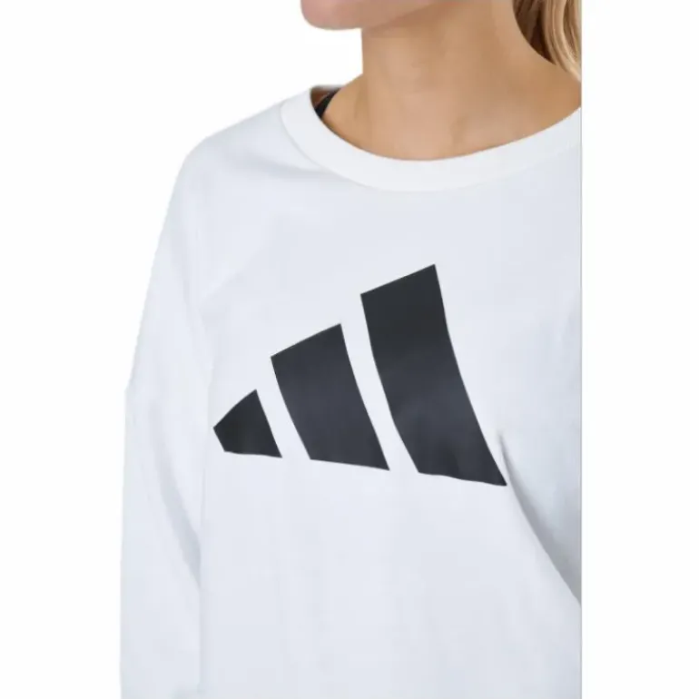 Adidas Sportswear Three Bar Sweatshirt White
