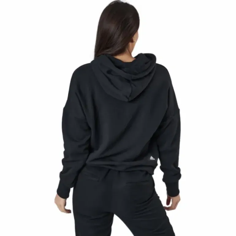 Adidas Sportswear Three Bar Hoodie Black