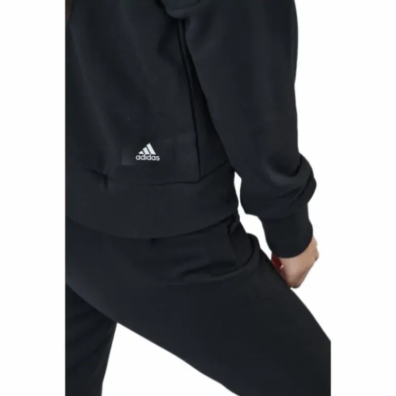 Adidas Sportswear Three Bar Hoodie Black