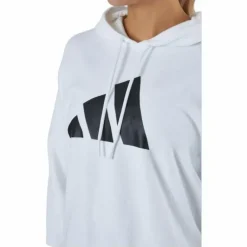 Adidas Sportswear Three Bar Hoodie White