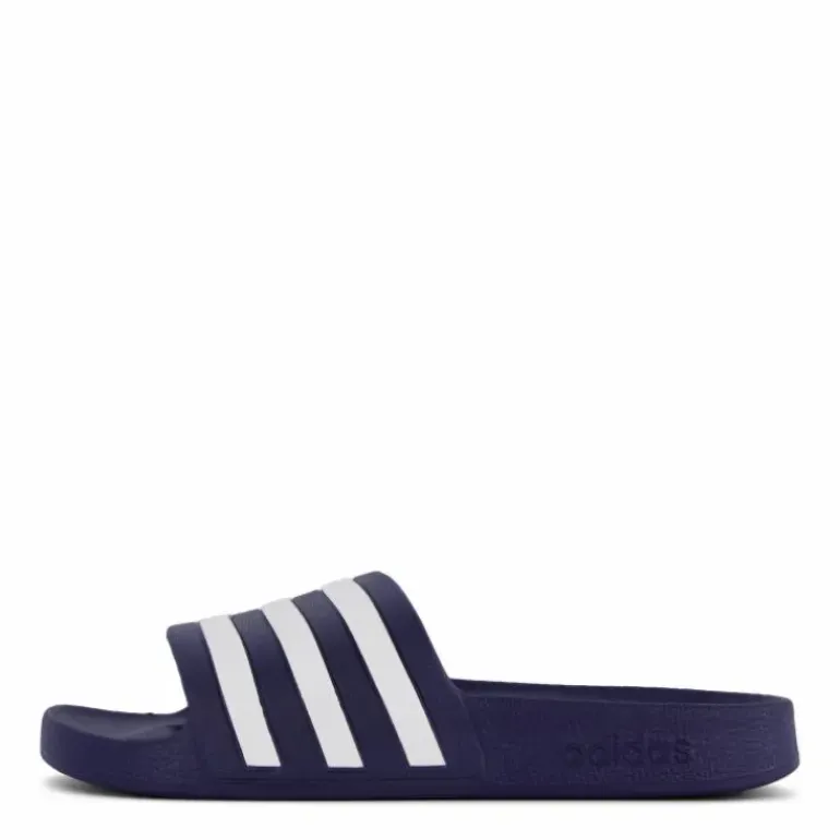 Adilette Aqua Slides Dark Blue / Cloud White / Dark Blue