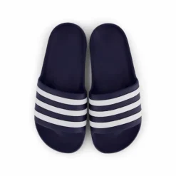 Adilette Aqua Slides Dark Blue / Cloud White / Dark Blue