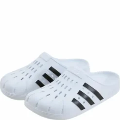 Adilette Clogs Cloud White / Core Black / Cloud White