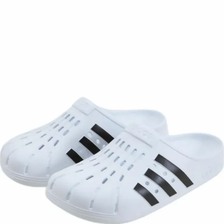 Adilette Clogs Cloud White / Core Black / Cloud White