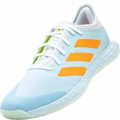 Adizero Fastcourt Handball Shoes Sky Tint / Cloud White / Signal Orange