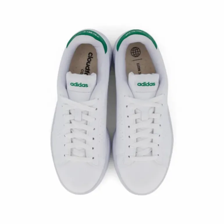 Advantage Shoes Cloud White / Cloud White / Green