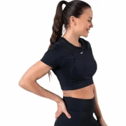 Aeroadpt SS Crop Top Black