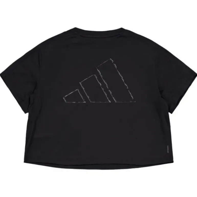 AEROREADY Train Essentials 3 Bar Logo Crop T-Shirt Black