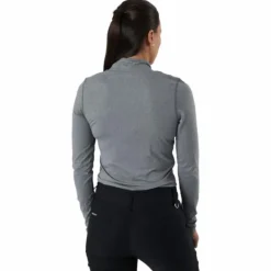 Agnes Ls Mock Neck Granite