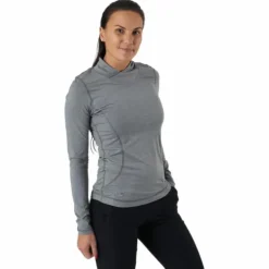 Agnes Ls Mock Neck Granite