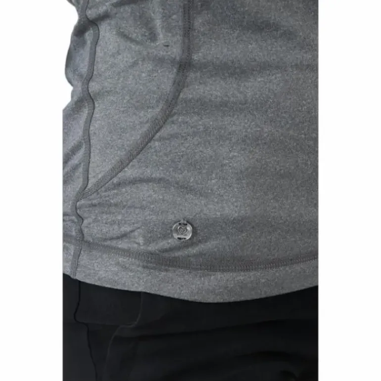 Agnes Ls Mock Neck Granite