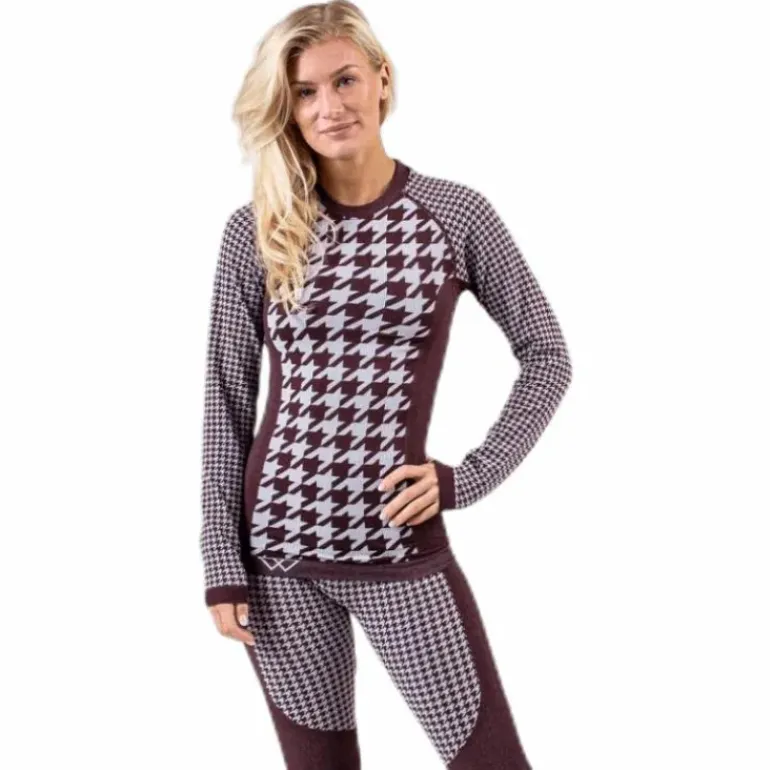 Agnes Top Purple/Brown