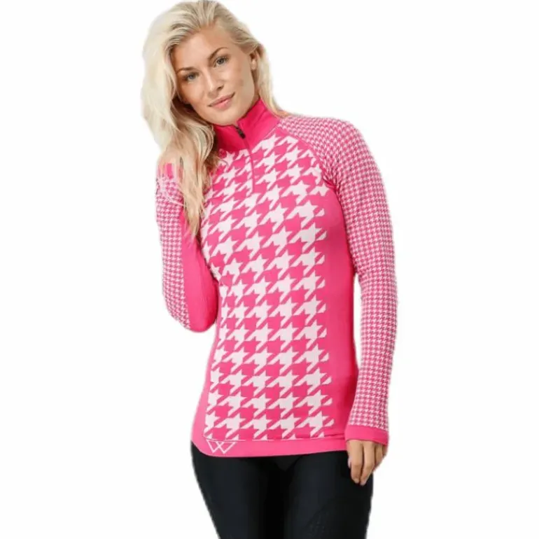 Agnes Zip Pink/White