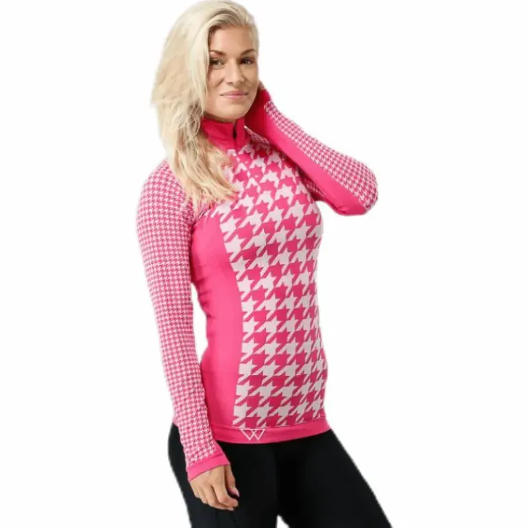 Agnes Zip Pink/White