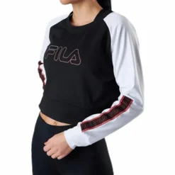Ahuva Cropped Longsleeve Shirt Pink/Black