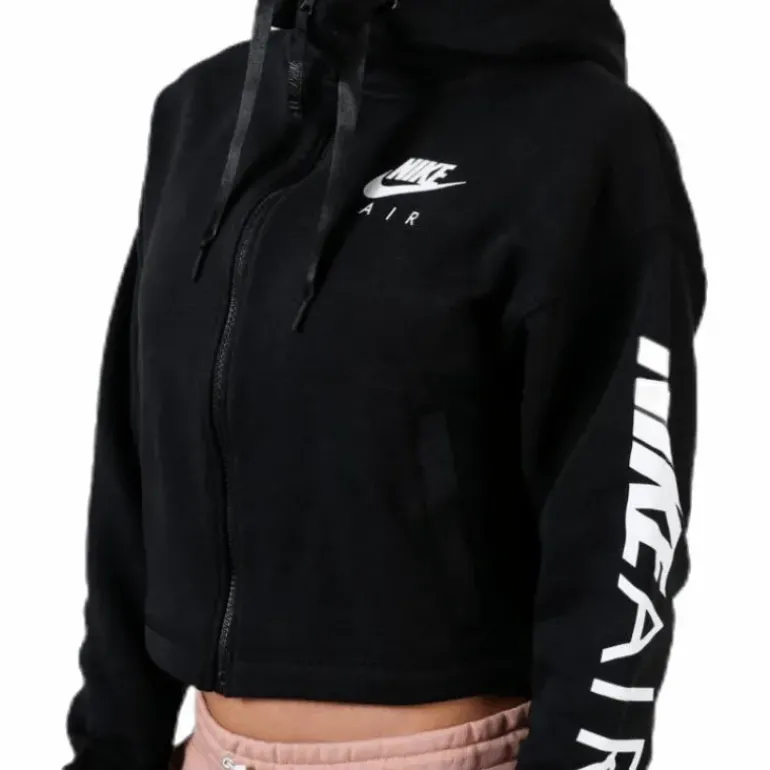 Air FZ Fleece Hoodie White/Black