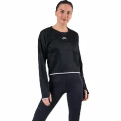 Air Midlayer Crew Black