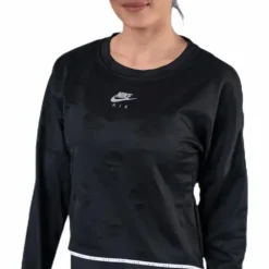 Air Midlayer Crew Black