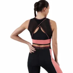 Airi Cropped Top Pink/Black