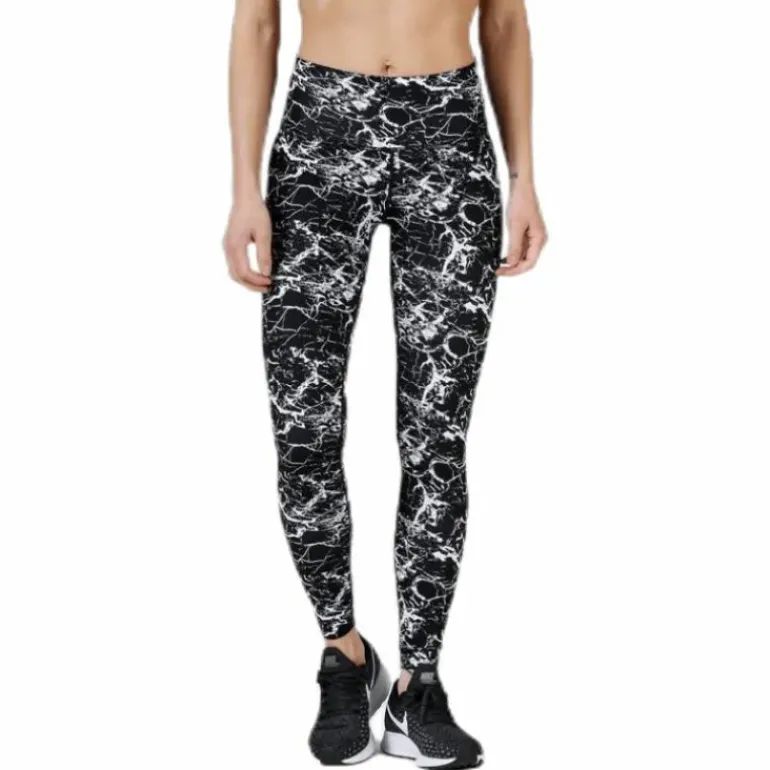 Alec Printed Tights White/Black