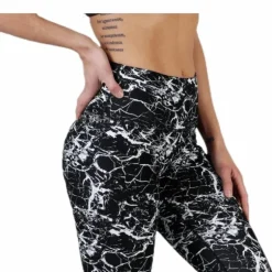 Alec Printed Tights White/Black