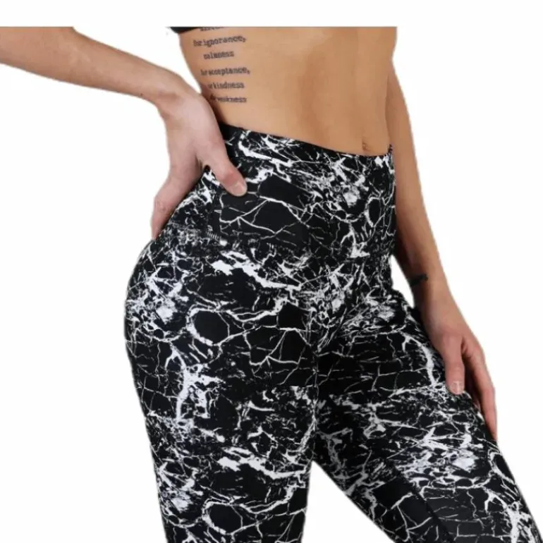 Alec Printed Tights White/Black