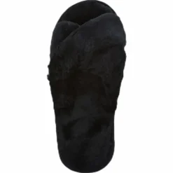 Alie Fluffy Slippers Black