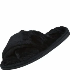 Alie Fluffy Slippers Black