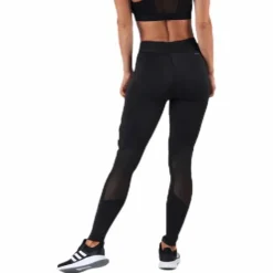 Alphaskin Badge Of Sport Logo Tight Black / White