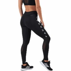 Alphaskin Badge Of Sport Logo Tight Black / White