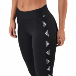 Alphaskin Badge Of Sport Logo Tight Black / White