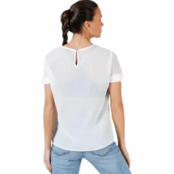 Amalie Ss Smock Top White
